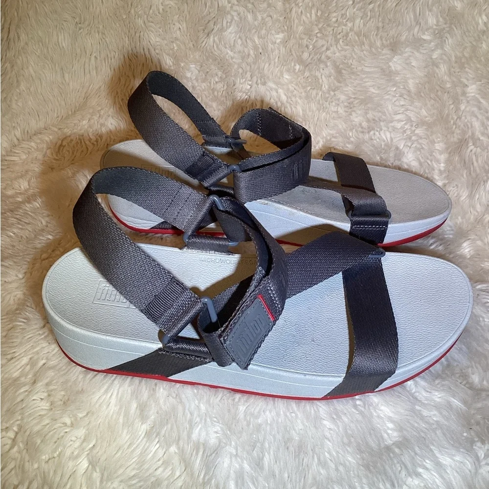 Fitflop sufa slingback Gray Sandals size 10